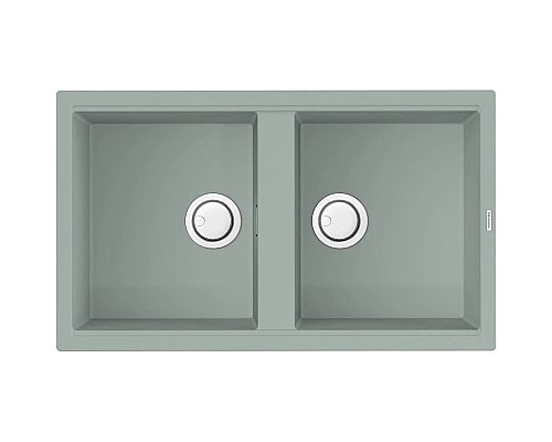 Заказать Кухонная мойка Artceramic Omoikiri Kitagawa 86-2-WG wind green 4993731 в магазине сантехники Santeh-Crystal.ru