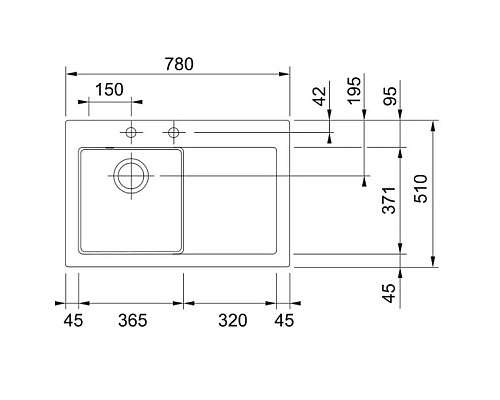 Купить Кухонная мойка Fraceram Franke Mythos MTK 611-78 графит 124.0433.446 в магазине сантехники Santeh-Crystal.ru