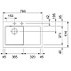 Купить Кухонная мойка Fraceram Franke Mythos MTK 611-78 оникс 124.0433.445 в магазине сантехники Santeh-Crystal.ru