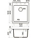 Купить Кухонная мойка Artceramic Omoikiri Bosen 41A-GB графит 4993812 в магазине сантехники Santeh-Crystal.ru