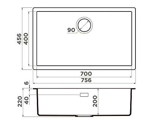 Купить Кухонная мойка Artceramic Omoikiri Yamakawa 75-Integra-CN canyon 4997274 в магазине сантехники Santeh-Crystal.ru