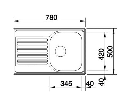 Купить Кухонная мойка Blanco Tipo 45S Compact Матовая сталь 513441 в магазине сантехники Santeh-Crystal.ru