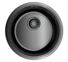 Кухонная мойка вороненая сталь Omoikiri Toya 42-GM