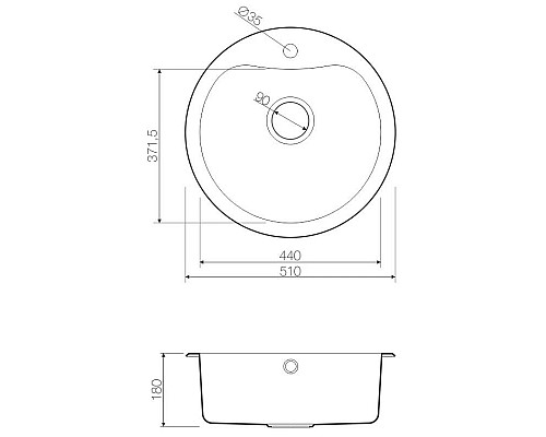 Приобрести Кухонная мойка латунь Omoikiri Saroma 51-1-AB в магазине сантехники Santeh-Crystal.ru