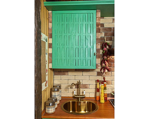 Приобрести Кухонная мойка латунь Omoikiri Saroma 51-1-AB в магазине сантехники Santeh-Crystal.ru