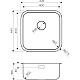 Купить Кухонная мойка нержавеющая сталь Omoikiri Omi 44-U/IF-IN Quadro в магазине сантехники Santeh-Crystal.ru