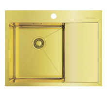 Кухонная мойка светлое золото Omoikiri Akisame 65-LG-L