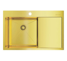 Кухонная мойка светлое золото Omoikiri Akisame 78-LG-L