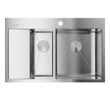 Кухонная мойка нержавеющая сталь Omoikiri Akisame 78-2-IN-R