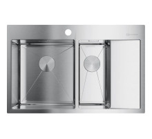 Кухонная мойка нержавеющая сталь Omoikiri Akisame 78-2-IN-L