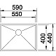 Купить Кухонная мойка Blanco Zerox 550-IF InFino зеркальная полированная сталь 521590 в магазине сантехники Santeh-Crystal.ru