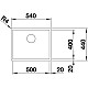 Заказать Кухонная мойка Blanco Zerox 500-U InFino нержавеющая сталь 521559 в магазине сантехники Santeh-Crystal.ru