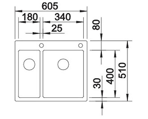 Приобрести Кухонная мойка Blanco Claron 340/180-IF/A InFino нержавеющая сталь 521647 в магазине сантехники Santeh-Crystal.ru