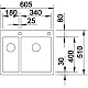 Приобрести Кухонная мойка Blanco Claron 340/180-IF/A InFino нержавеющая сталь 521647 в магазине сантехники Santeh-Crystal.ru