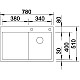 Купить Кухонная мойка Blanco Claron 4 S-IF InFino нержавеющая сталь 521623 в магазине сантехники Santeh-Crystal.ru