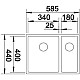 Заказать Кухонная мойка Blanco Claron 340/180-IF InFino зеркальная полированная сталь 521607 в магазине сантехники Santeh-Crystal.ru