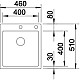 Приобрести Кухонная мойка Blanco Claron 400-IF/A InFino нержавеющая сталь 523392 в магазине сантехники Santeh-Crystal.ru