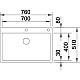 Заказать Кухонная мойка Blanco Claron 700-IF/A InFino нержавеющая сталь 523394 в магазине сантехники Santeh-Crystal.ru