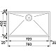 Купить Кухонная мойка Franke Planar PPX 110-72 полированная сталь 122.0198.208 в магазине сантехники Santeh-Crystal.ru