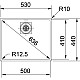 Заказать Кухонная мойка Franke Centinox CMX 110-50 полированная сталь 122.0288.097 в магазине сантехники Santeh-Crystal.ru