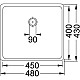 Приобрести Кухонная мойка Franke Kubus KBX 110-45 полированная сталь 122.0036.608 в магазине сантехники Santeh-Crystal.ru