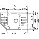 Заказать Кухонная мойка Franke Polar PXN 612-E матовая сталь 101.0193.000 в магазине сантехники Santeh-Crystal.ru