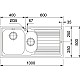 Купить Кухонная мойка Franke Logica Line LLX 651 полированная сталь 101.0085.812 в магазине сантехники Santeh-Crystal.ru