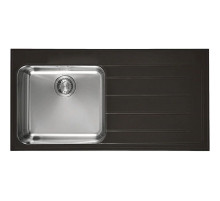 Кухонная мойка Franke Epos EOV 611 полированная сталь/черный 101.0150.350