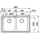 Заказать Кухонная мойка Franke Smart SRX 620 полированная сталь 101.0356.666 в магазине сантехники Santeh-Crystal.ru