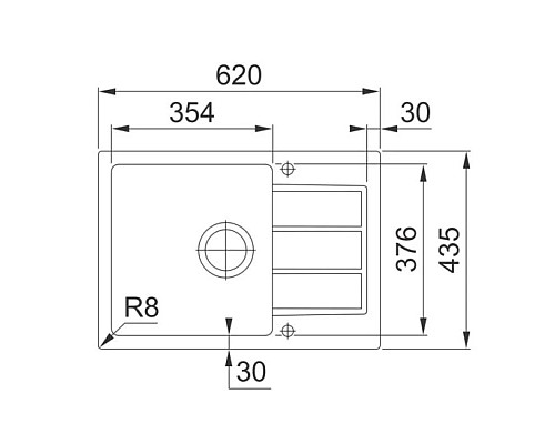 Приобрести Кухонная мойка Tectonite Franke Sirius SID 611-62/38 кофе 114.0489.205 в магазине сантехники Santeh-Crystal.ru