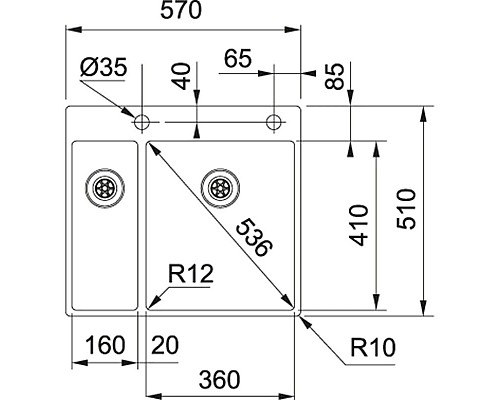 Приобрести Кухонная мойка Franke Box BXX 260-36-16 TL полированная сталь 127.0379.889 в магазине сантехники Santeh-Crystal.ru