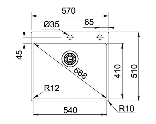 Купить Кухонная мойка Franke Box BXX 210-54 TL полированная сталь 127.0369.295 в магазине сантехники Santeh-Crystal.ru