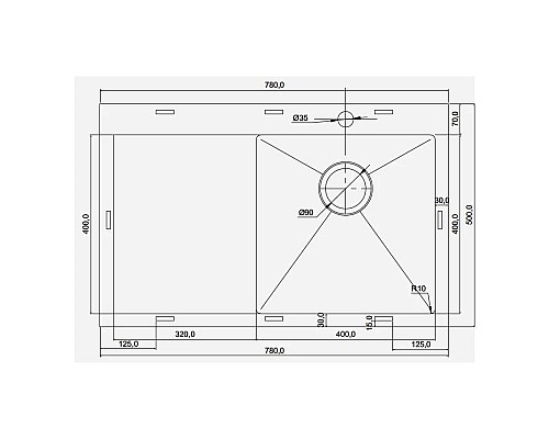 Купить Кухонная мойка Seaman Eco Marino SMV-780L-Copper2.A в магазине сантехники Santeh-Crystal.ru