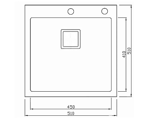 Приобрести Кухонная мойка Seaman Eco Marino SMB-5151SQ.B в магазине сантехники Santeh-Crystal.ru