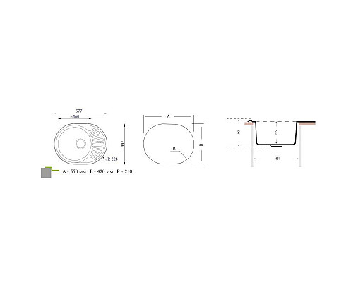 Santeh-Crystal.ru: Кухонная мойка Florentina Profi декоративная сталь FO.577.447.B.10.D.08 Заказать Кухонная мойка Florentina Profi декоративная сталь FO.577.447.B.10.D.08 в магазине сантехники Santeh-Crystal.ru