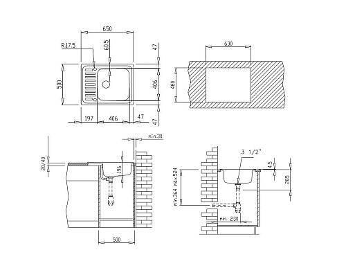 Купить Кухонная мойка Teka Classic 1B 1/2D декоративная сталь 40109611 в магазине сантехники Santeh-Crystal.ru