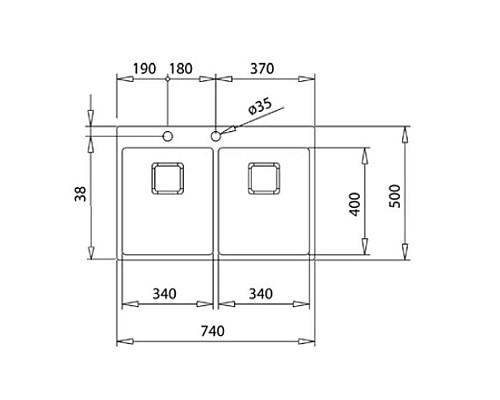 Приобрести Кухонная мойка Teka Forlinea RS15 2B 740 полированная сталь 115030011 в магазине сантехники Santeh-Crystal.ru