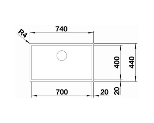 Купить Кухонная мойка Blanco Zerox 700-U InFino темная сталь 526244 в магазине сантехники Santeh-Crystal.ru