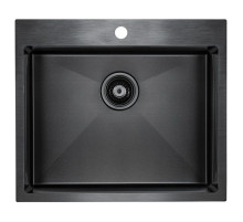 Кухонная мойка Paulmark Isar вороненая сталь PM805951-GM