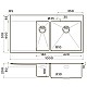 Заказать Кухонная мойка Omoikiri Akisame 100-2-LG-R светлое золото 4973090 в магазине сантехники Santeh-Crystal.ru