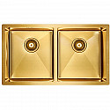 Кухонная мойка Paulmark Twin золотой матовый PM237844-BG Кухонная мойка Paulmark Twin золотой матовый PM237844-BG