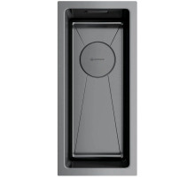 Кухонная мойка вороненая сталь Omoikiri Taki 20-U/IF-GM 4973105