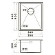 Купить Кухонная мойка Omoikiri Taki 38-U/IF-GB графит 4997016 в магазине сантехники Santeh-Crystal.ru