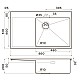 Приобрести Кухонная мойка Omoikiri Akisame 86-LG-R Side светлое золото 4997046 в магазине сантехники Santeh-Crystal.ru