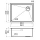 Купить Кухонная мойка Omoikiri Taki 54-U/IF Side SF GB графит 4997036 в магазине сантехники Santeh-Crystal.ru