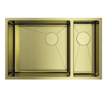 Кухонная мойка Omoikiri Taki 69-2-U/IF-LG-L Side светлое золото 4997051