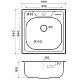 Купить Кухонная мойка Omoikiri Saru 48-IN нержавеющая сталь 4993833 в магазине сантехники Santeh-Crystal.ru