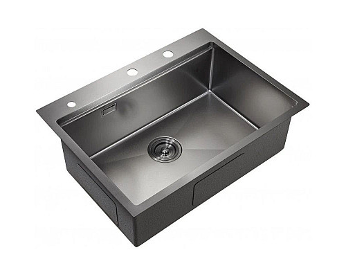 Заказать Кухонная мойка Milacio Denia 68 вороненая сталь MC.77419 в магазине сантехники Santeh-Crystal.ru