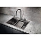 Заказать Кухонная мойка Milacio Denia 68 вороненая сталь MC.77419 в магазине сантехники Santeh-Crystal.ru
