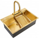 Кухонная мойка Milacio Denia 75 золотой матовый MC.77428 Кухонная мойка Milacio Denia 75 золотой матовый MC.77428